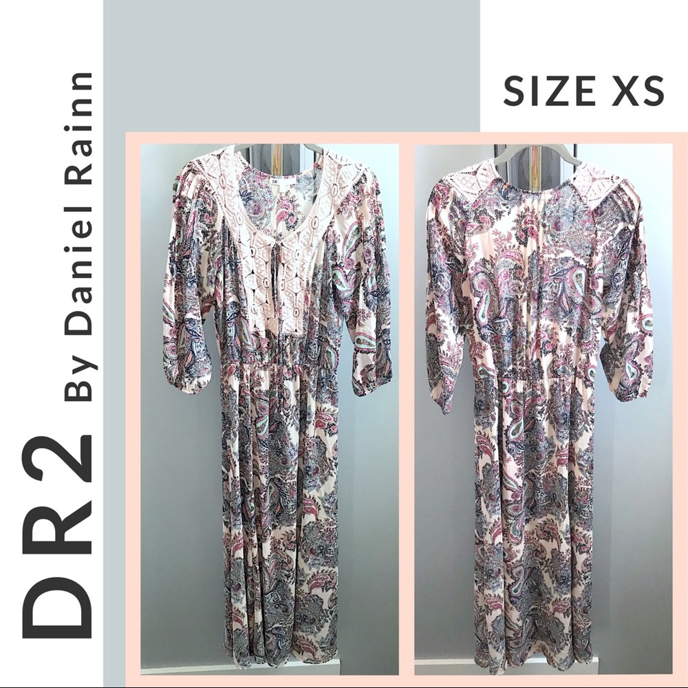 🌟NWOT🌟 DR2 by Daniel Rainn Boho Dress (size xs)